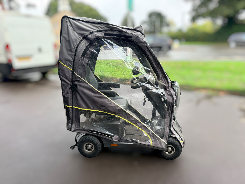 Used Sterling S425 Mobility Scooter with Scooterpac Folding Canopy – Grey