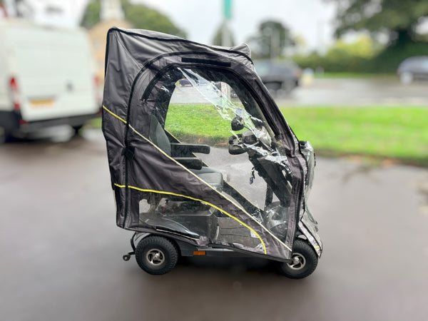 Used Sterling S425 Mobility Scooter with Scooterpac Folding Canopy – Grey