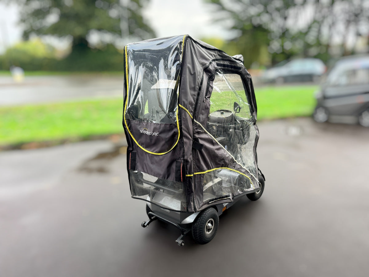 Used Sterling S425 Mobility Scooter with Scooterpac Folding Canopy – Grey