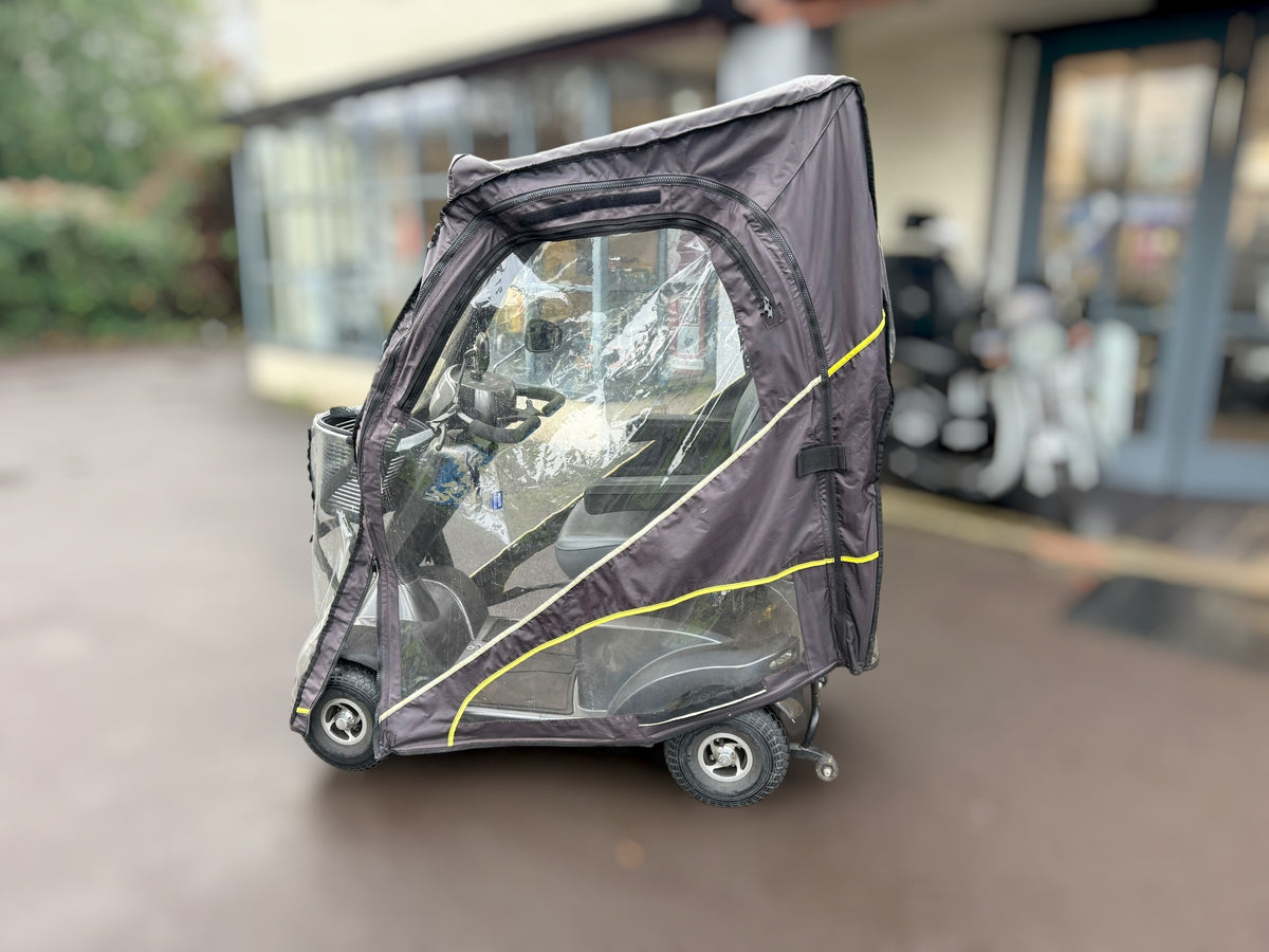 Used Sterling S425 Mobility Scooter with Scooterpac Folding Canopy – Grey