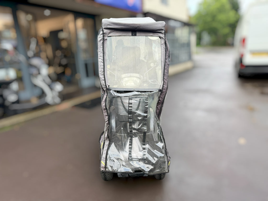 Used Sterling S425 Mobility Scooter with Scooterpac Folding Canopy – Grey