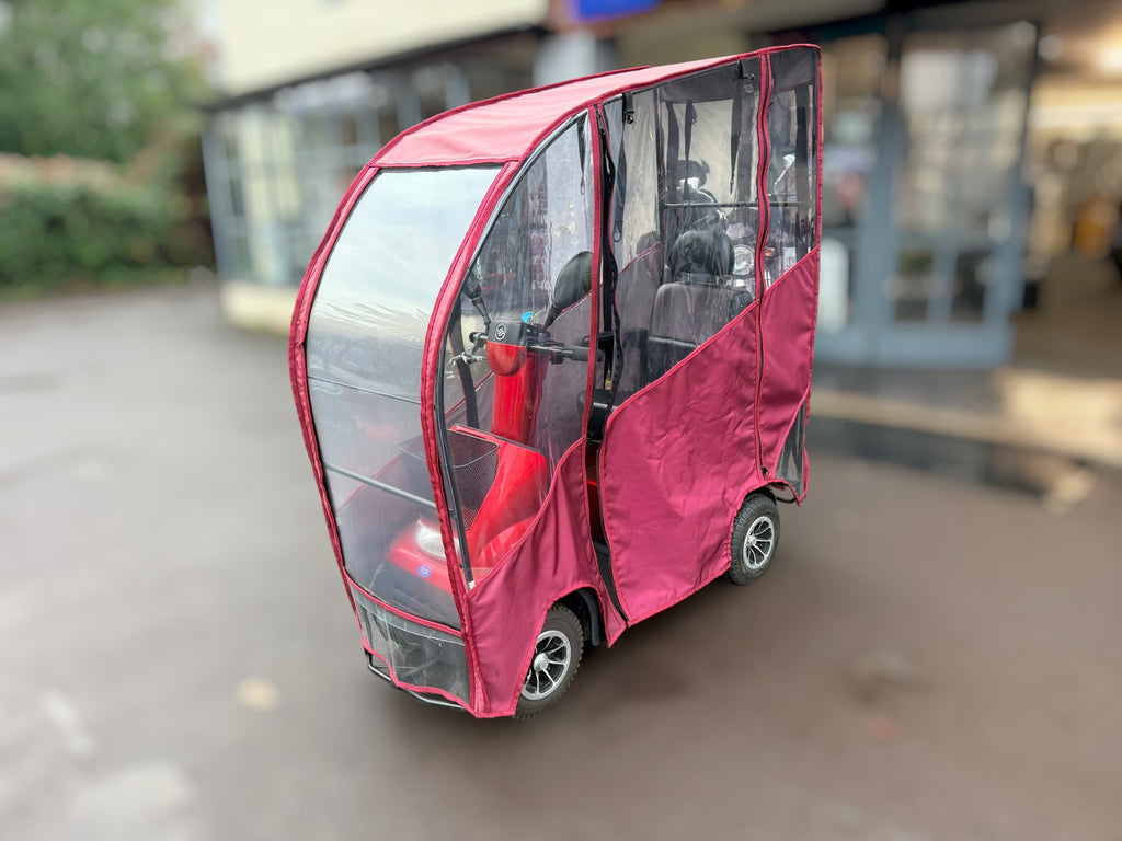 Used TGA Breeze Midi Mobility Scooter – Red with Sheerlines Canopy