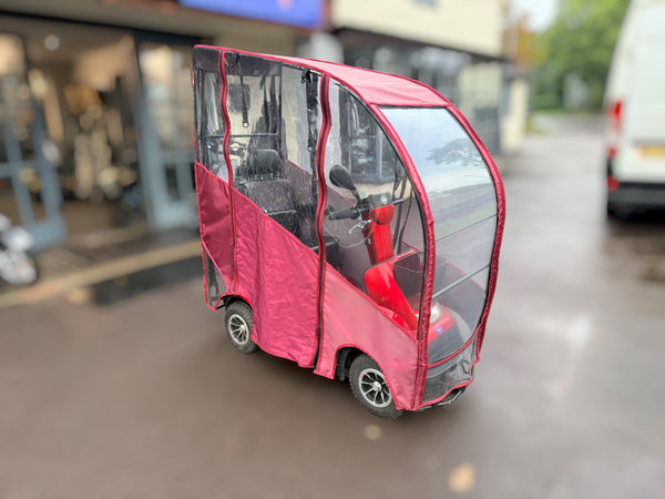 Used TGA Breeze Midi Mobility Scooter – Red with Sheerlines Canopy