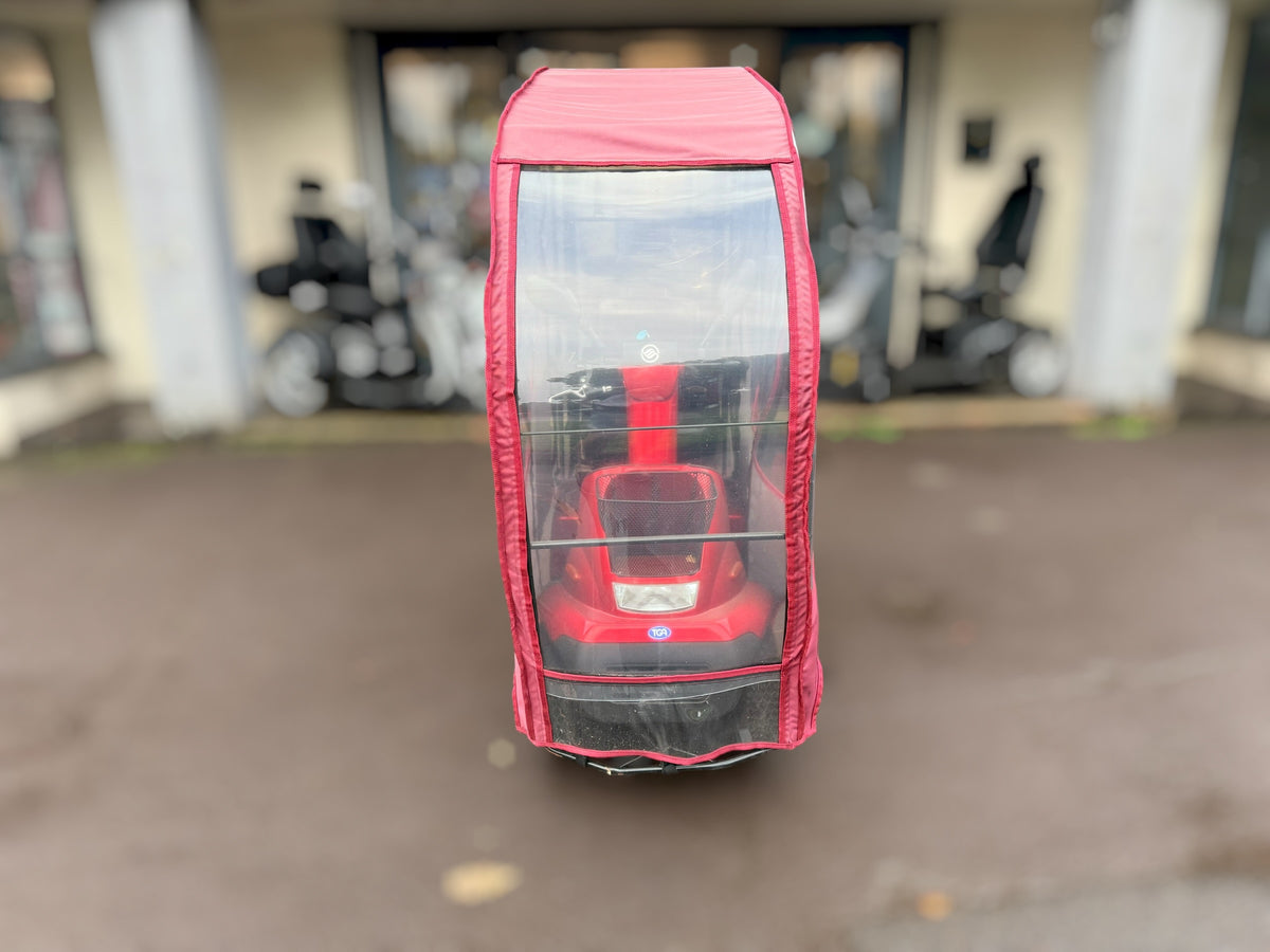 Used TGA Breeze Midi Mobility Scooter – Red with Sheerlines Canopy