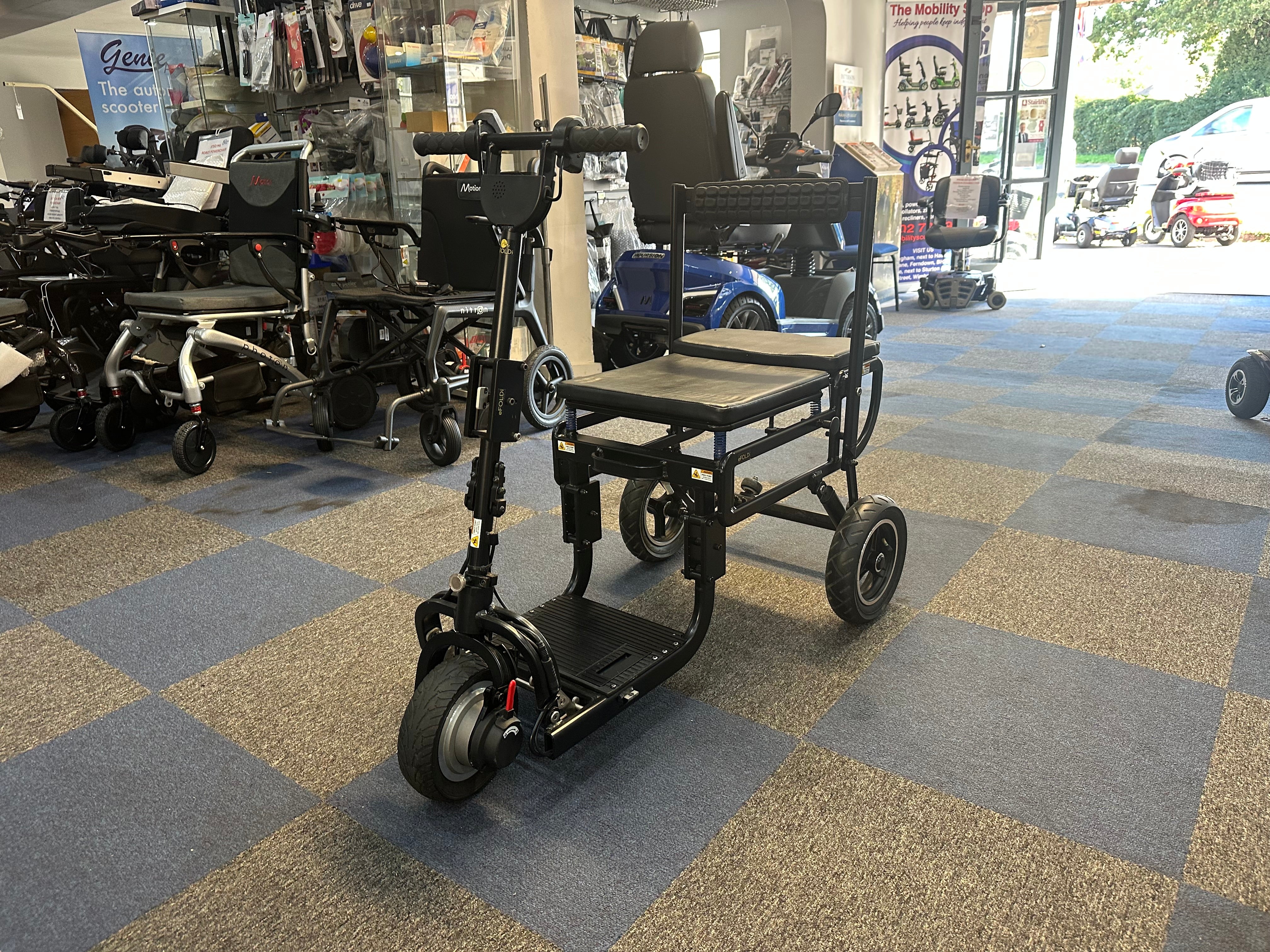 eFOLDI Lite Small Transportable Lightweight Folding Mobility Scooter