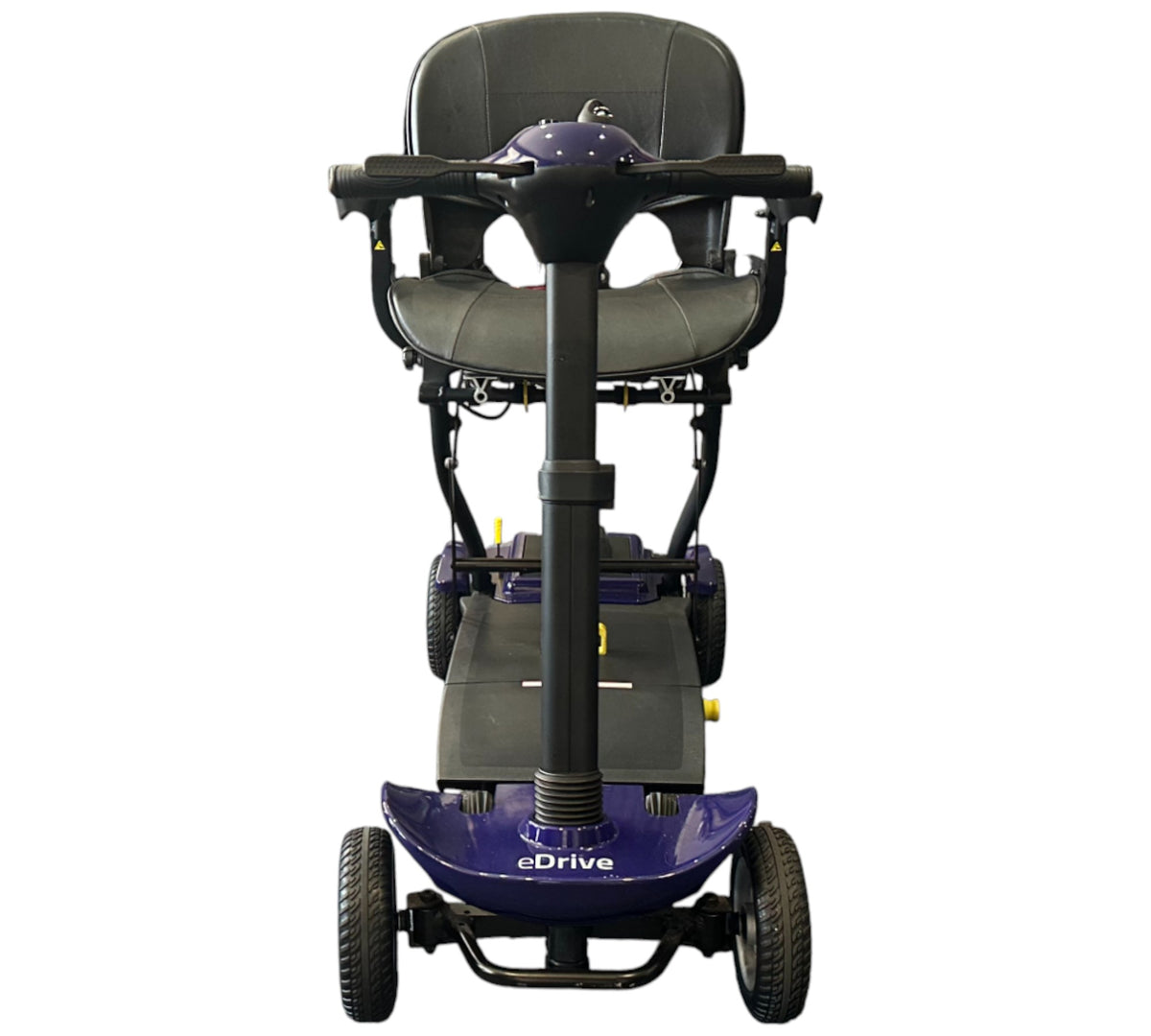 eDrive Remote Auto Folding Electric Mobility Scooter Lithium Aluminium Lightweight Blue used