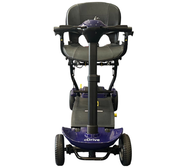 eDrive Remote Auto Folding Electric Mobility Scooter Lithium Aluminium Lightweight Blue used