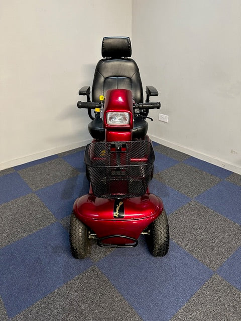 Rascal 850 8mph Large Comfort Electric Mobility Scooter in Deep Red