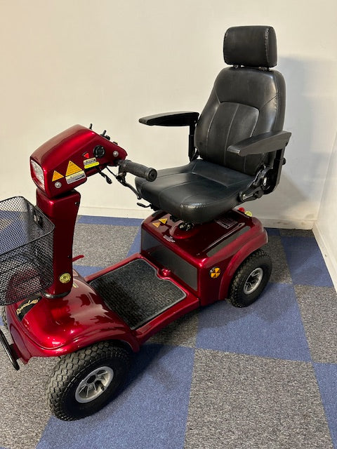 Rascal 850 8mph Large Comfort Electric Mobility Scooter in Deep Red