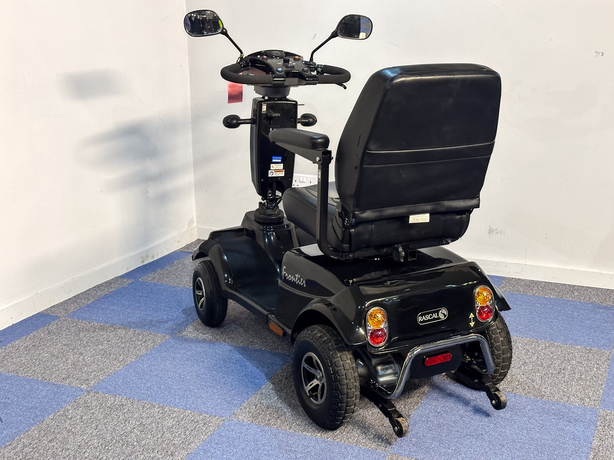 Rascal Frontier All-Terrain Off-Road Electric Mobility Scooter 8mph Suspension Midsize Colour Black