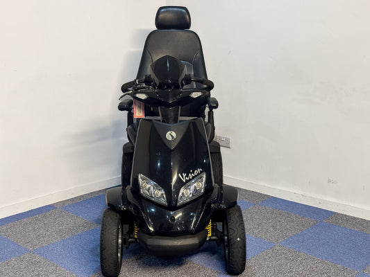 Rascal Vision Used Electric Mobility Scooter 8mph Large All-Terrain Road Legal Black Pneumatic Tyres 13283 2000