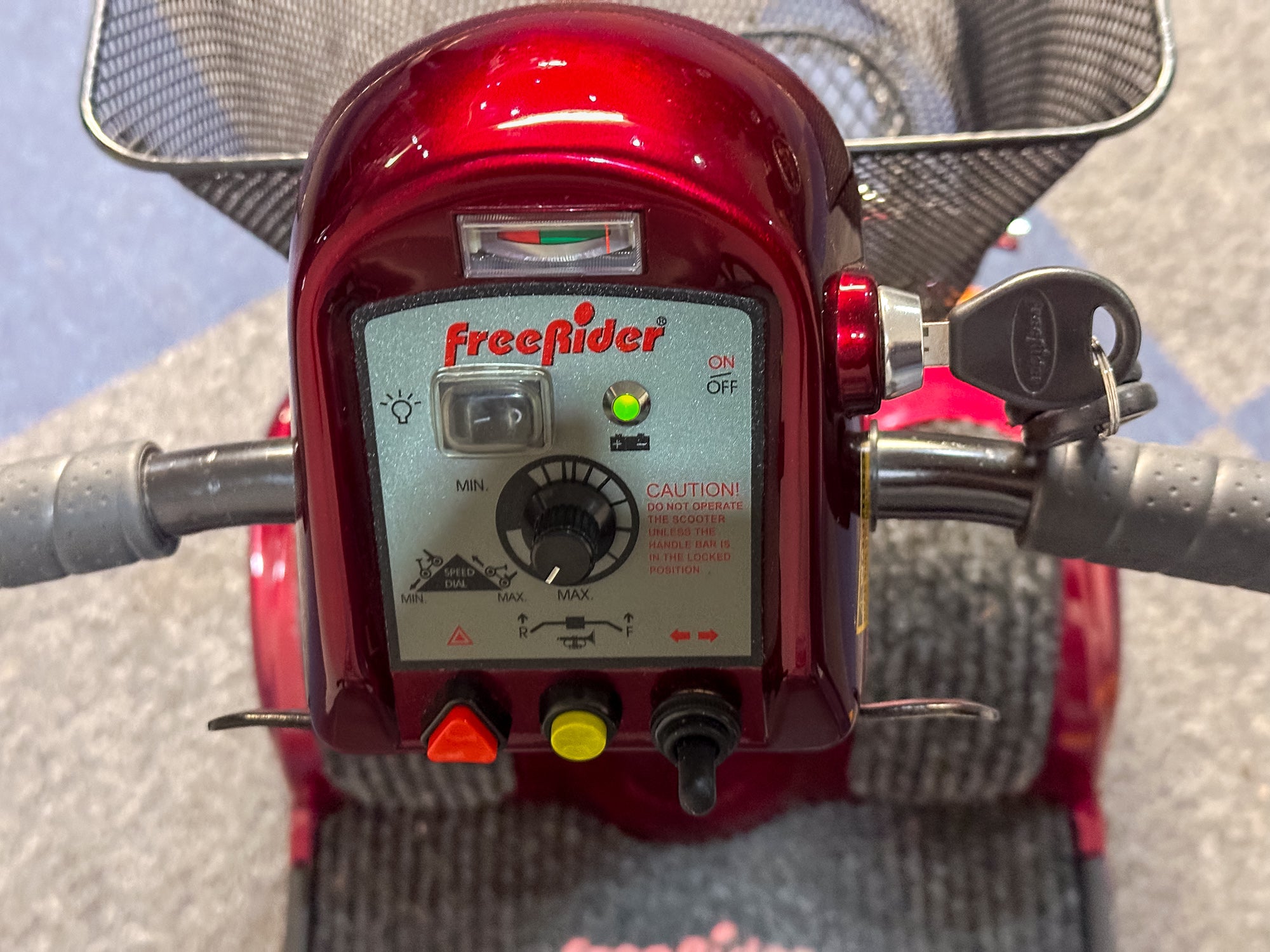 Freerider Mayfair FR168-4 All-Terrain Used Mobility Scooter 4mph Pavement Red