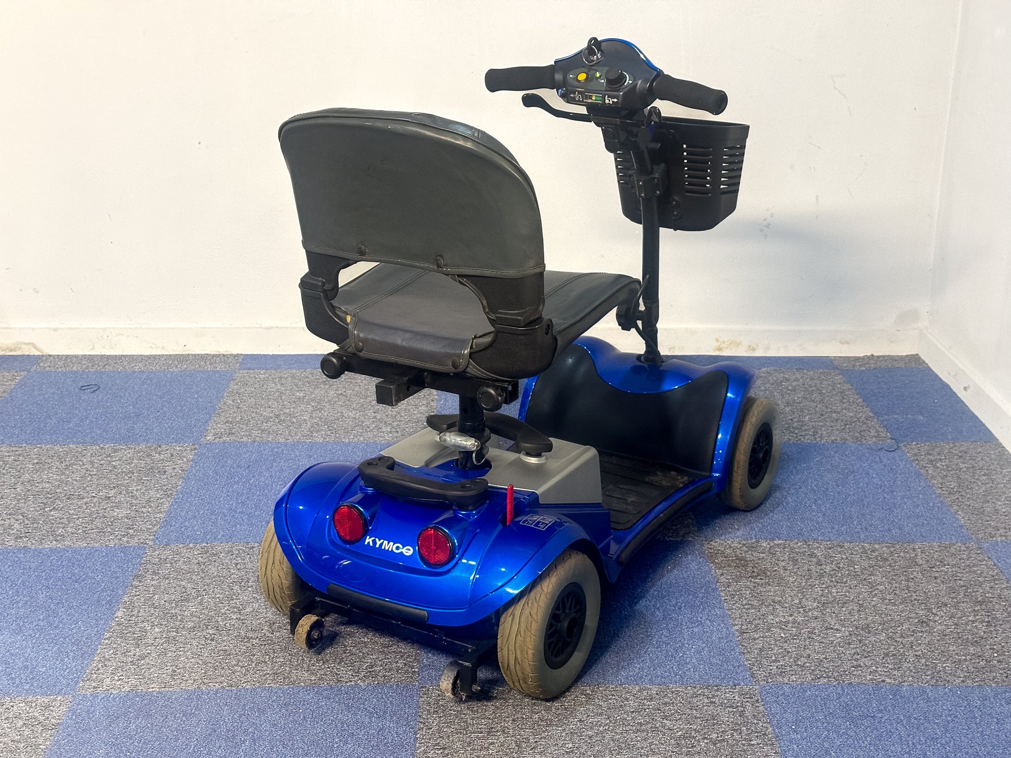 Kymco Mini LS Used Electric Mobility Scooter Small Portable Lightweight Transportable Boot Blue