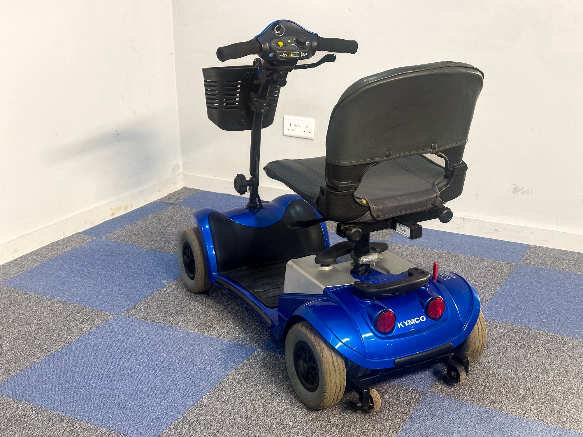 Kymco Mini LS Used Electric Mobility Scooter Small Portable Lightweight Transportable Boot Blue