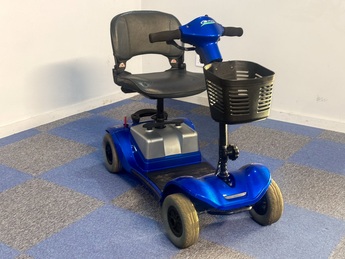 Kymco Mini LS Used Electric Mobility Scooter Small Portable Lightweight Transportable Boot Blue