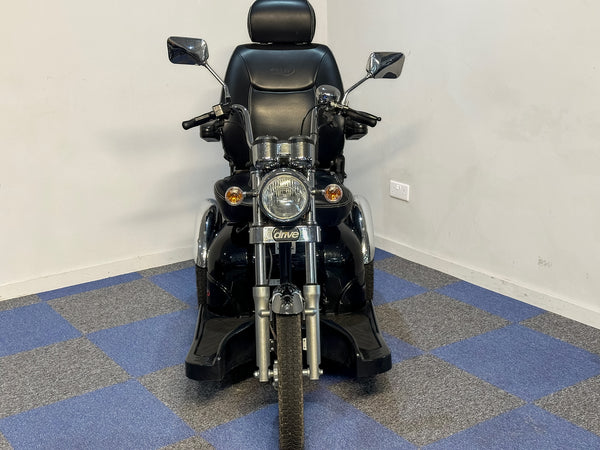 Drive Sport Rider Chrome Black Mobility Scooter Large 3 Wheel Trike Road Legal