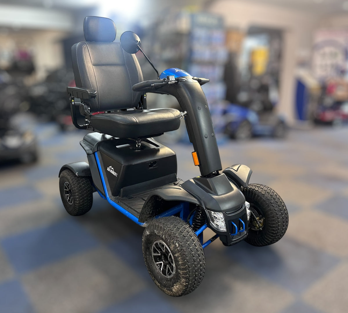 Pride Baja Wrangler 2 Heavy-Duty All-Terrain Mobility Scooter (Ex-Demo, Blue) Main image
