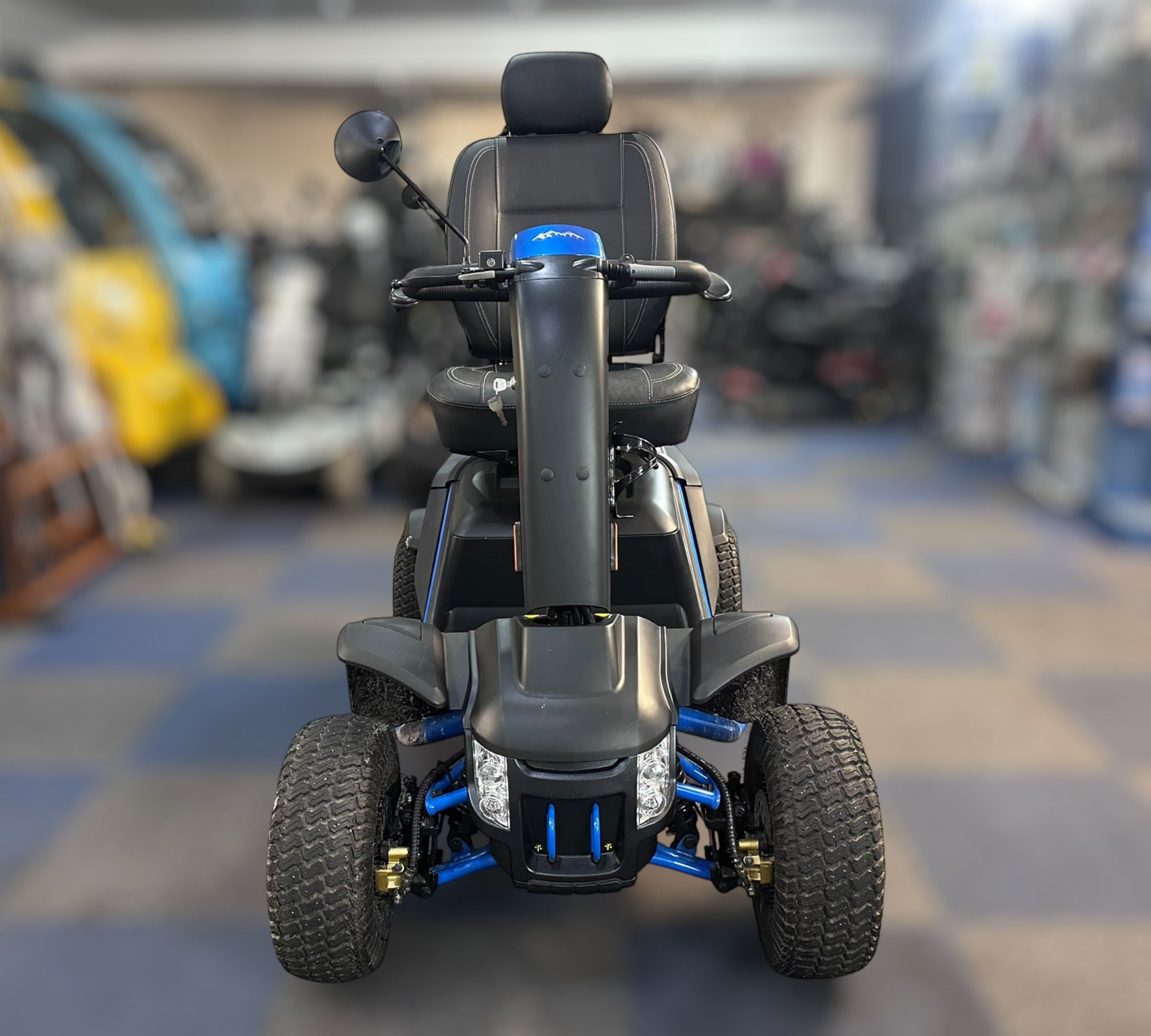Pride Baja Wrangler 2 Heavy-Duty All-Terrain Mobility Scooter (Ex-Demo, Blue) Secondary image