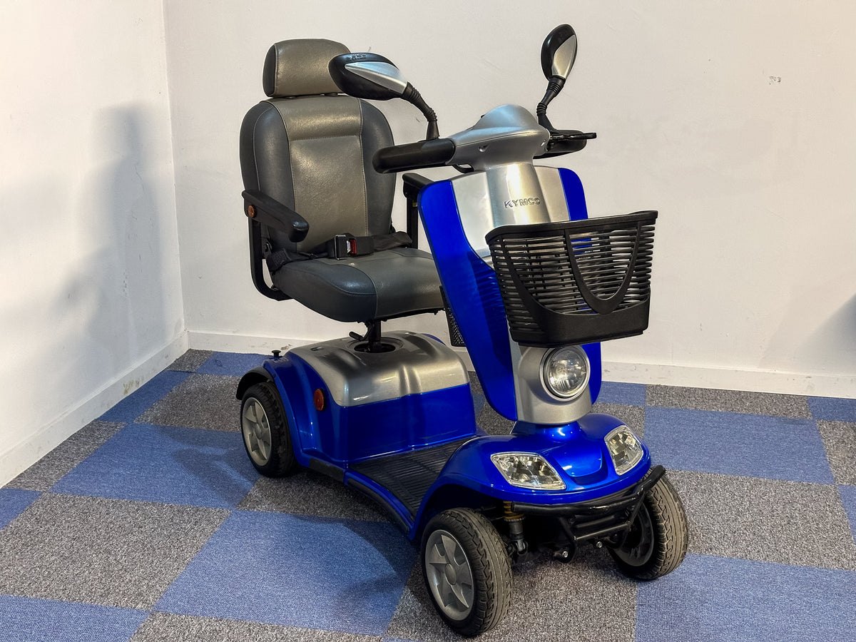 Kymco Midi XLS 8mph Comfy Pavement Mobility Scooter Blue Main image
