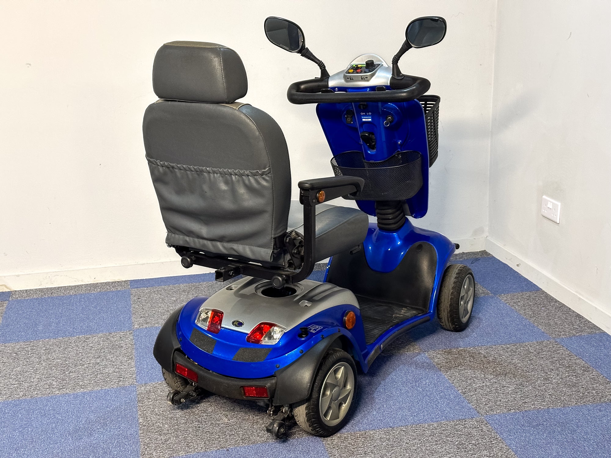 Kymco Midi XLS 8mph Comfy Pavement Mobility Scooter Blue