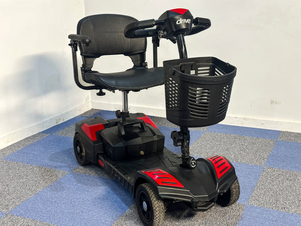 Drive Style Mobility Scooter Transportable Boot Folding Portable Indoor Outdoor Red