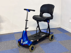 Monarch Mobie 4mph Folding Used Mobility Scooter Lithium Travel Small Travel Blue 16068