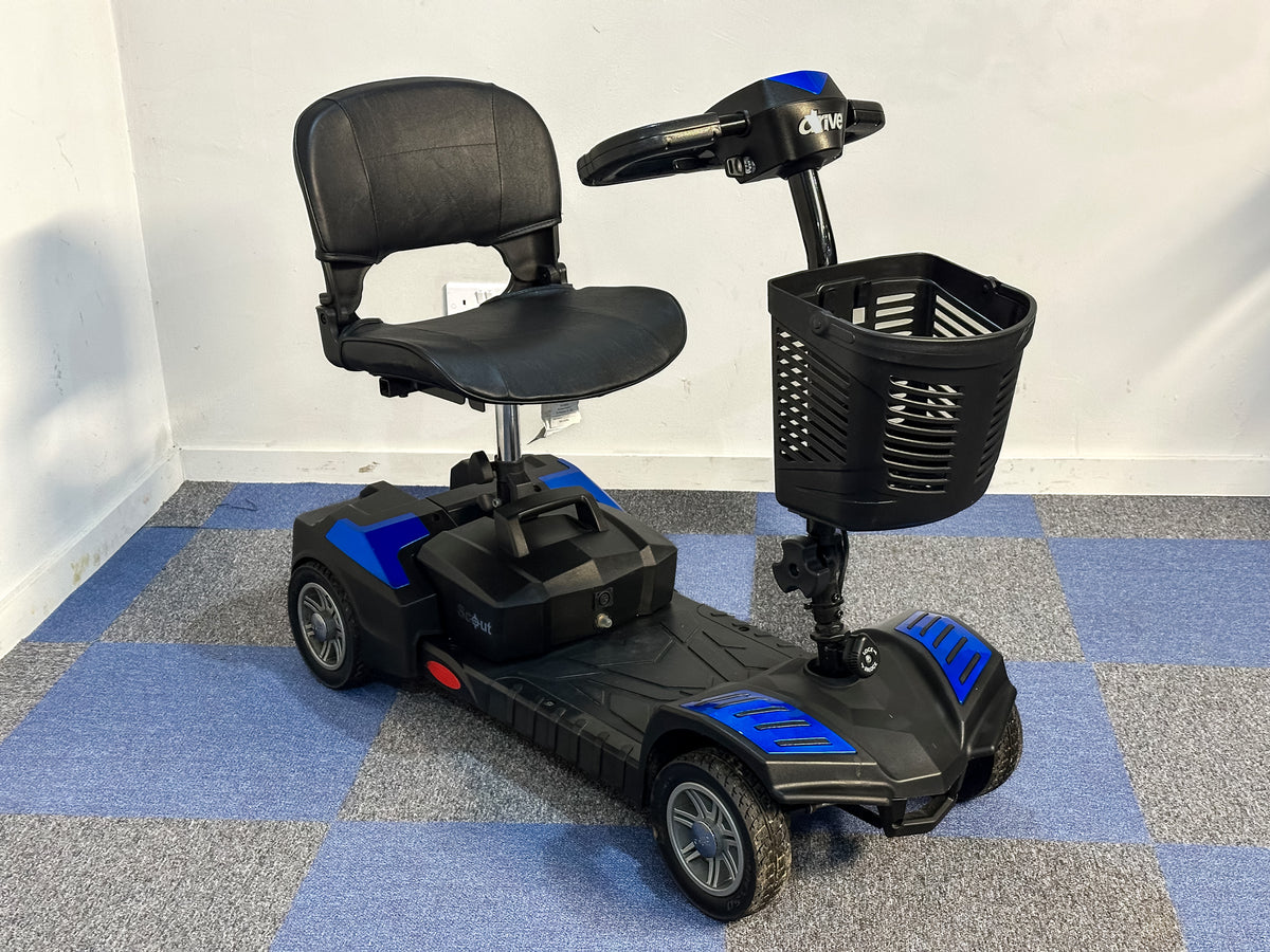 Drive Mobility Scooter Small Red Transportable Boot Lightweight 4mph Blue Main image