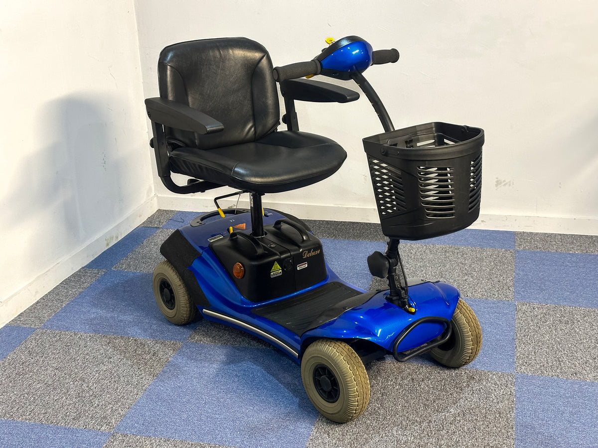 Shoprider Paris Used Mobility Scooter Small Transportable Lightweight Travel Boot Roma Blue Main image