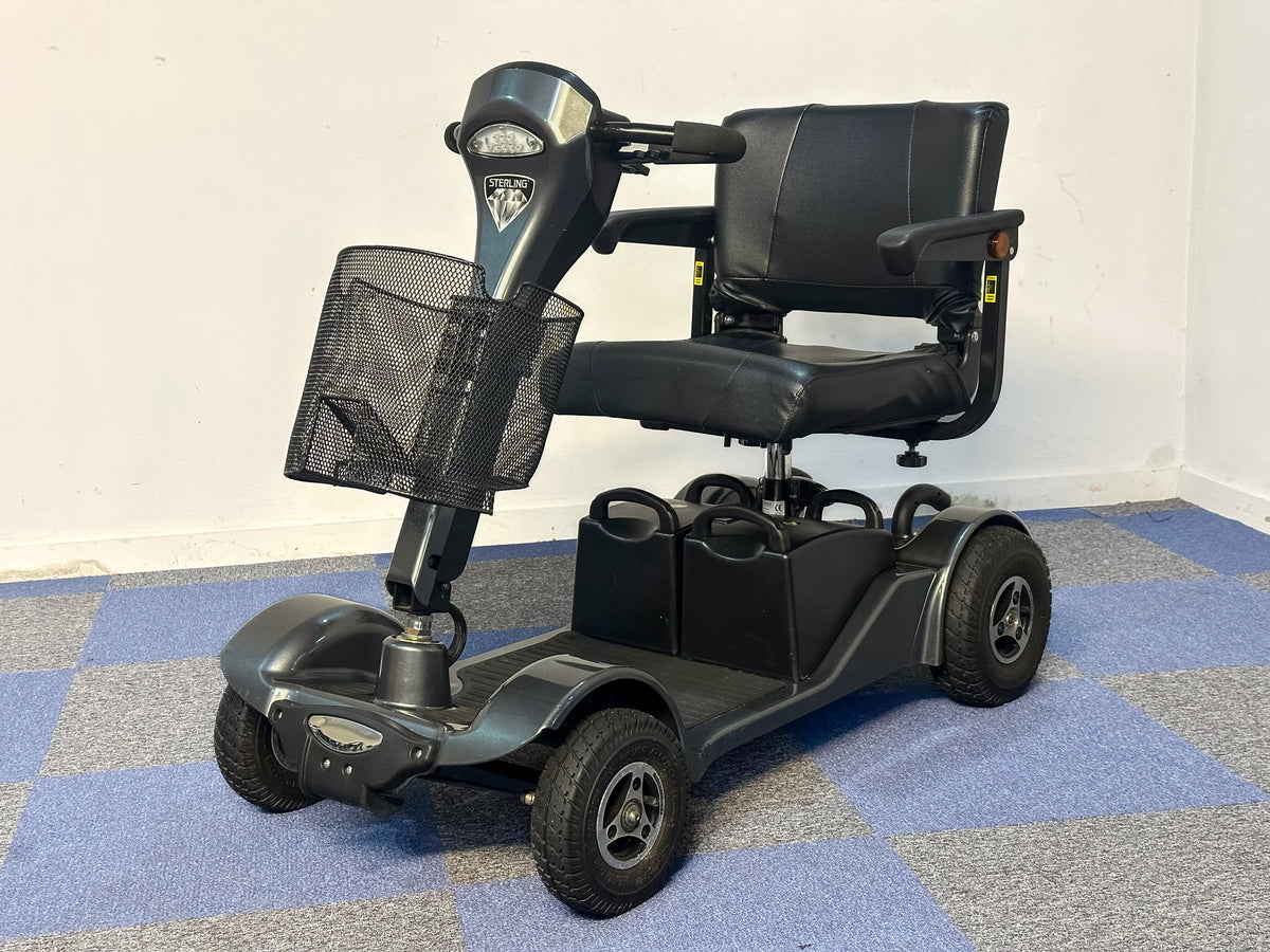 Sapphire 2 Mobility Scooter Transportable Boot Comfy Pneumatic Grey Sunrise Medical