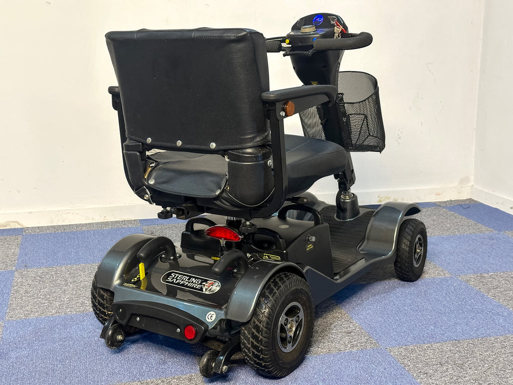 Sapphire 2 Mobility Scooter Transportable Boot Comfy Pneumatic Grey Sunrise Medical