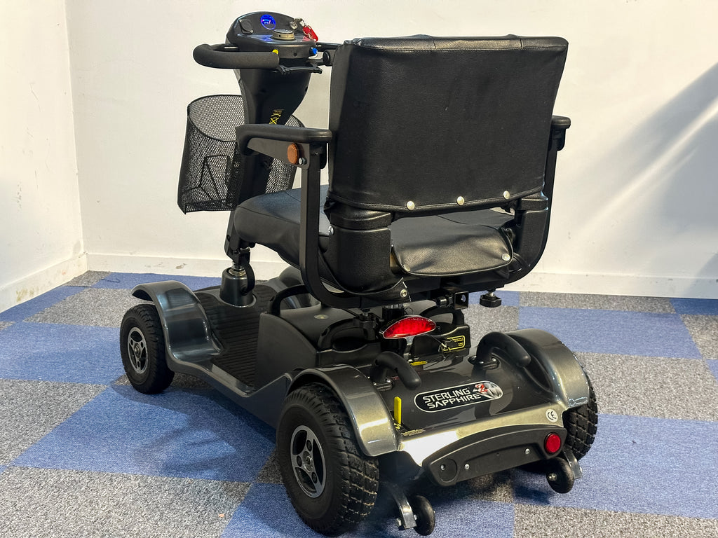 Sapphire 2 Mobility Scooter Transportable Boot Comfy Pneumatic Grey Sunrise Medical