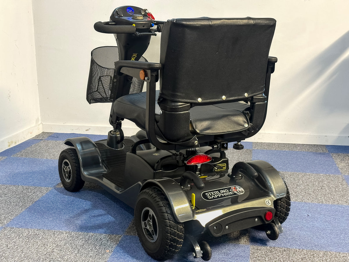 Sapphire 2 Mobility Scooter Transportable Boot Comfy Pneumatic Grey Sunrise Medical