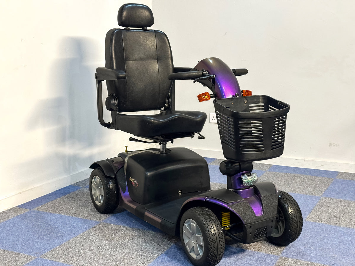 Pride Colt Sport Used Electric Mobility Scooter 8mph Transportable Suspension Pavement Road Legal Purple Main image