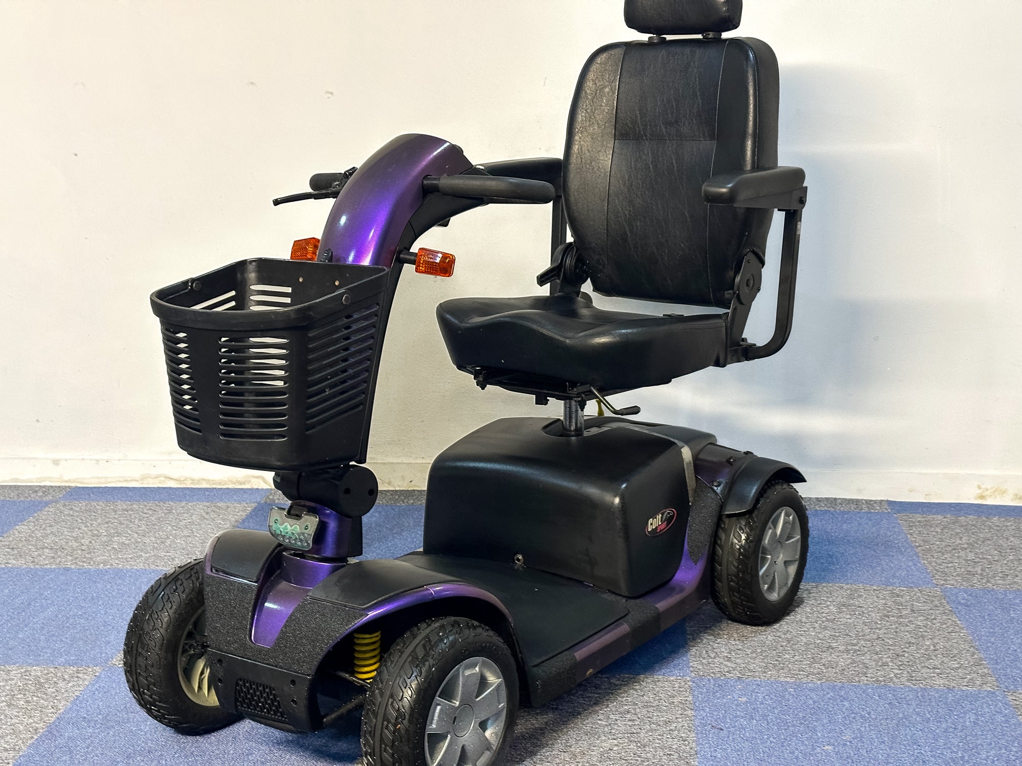 Pride Colt Sport Used Electric Mobility Scooter 8mph Transportable Suspension Pavement Road Legal Purple