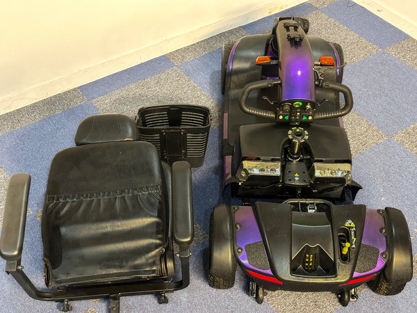 Pride Colt Sport Used Electric Mobility Scooter 8mph Transportable Suspension Pavement Road Legal Purple