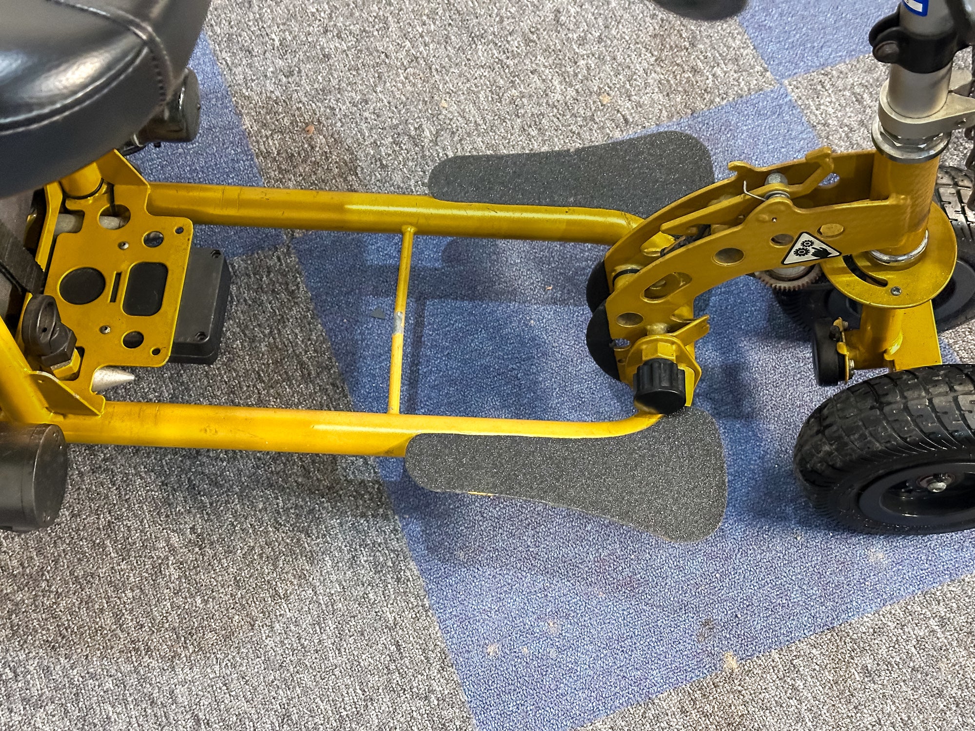 SupaScoota Sport XL Transportable Mobility Boot Scooter Trike All-Terrain Yellow