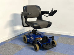 Pride Go Chair 4mph Indoor Powerchair Electric Wheelchair Blue 18inch seat