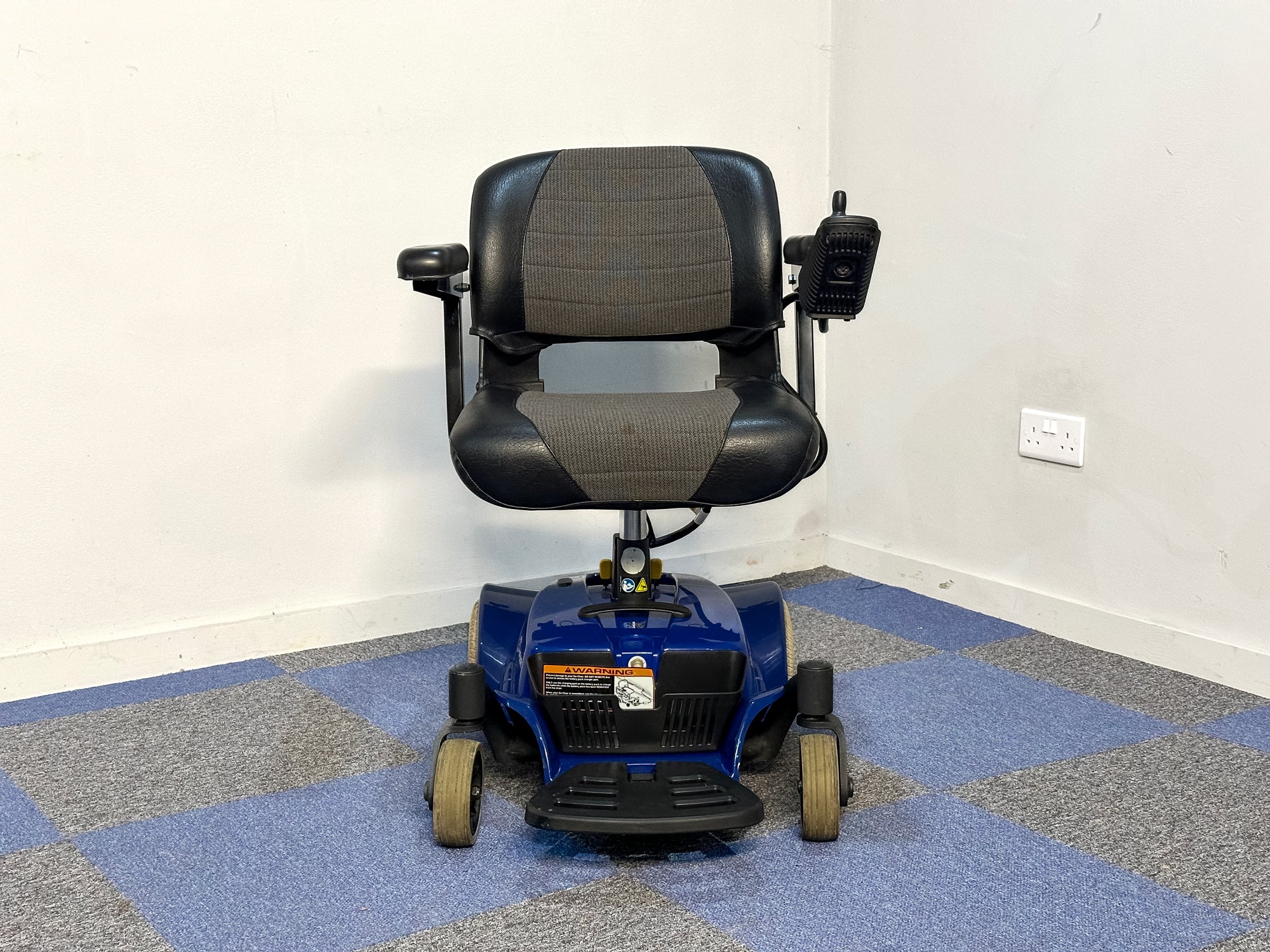 Pride Go Chair 4mph Indoor Powerchair Electric Wheelchair Blue 18inch seat