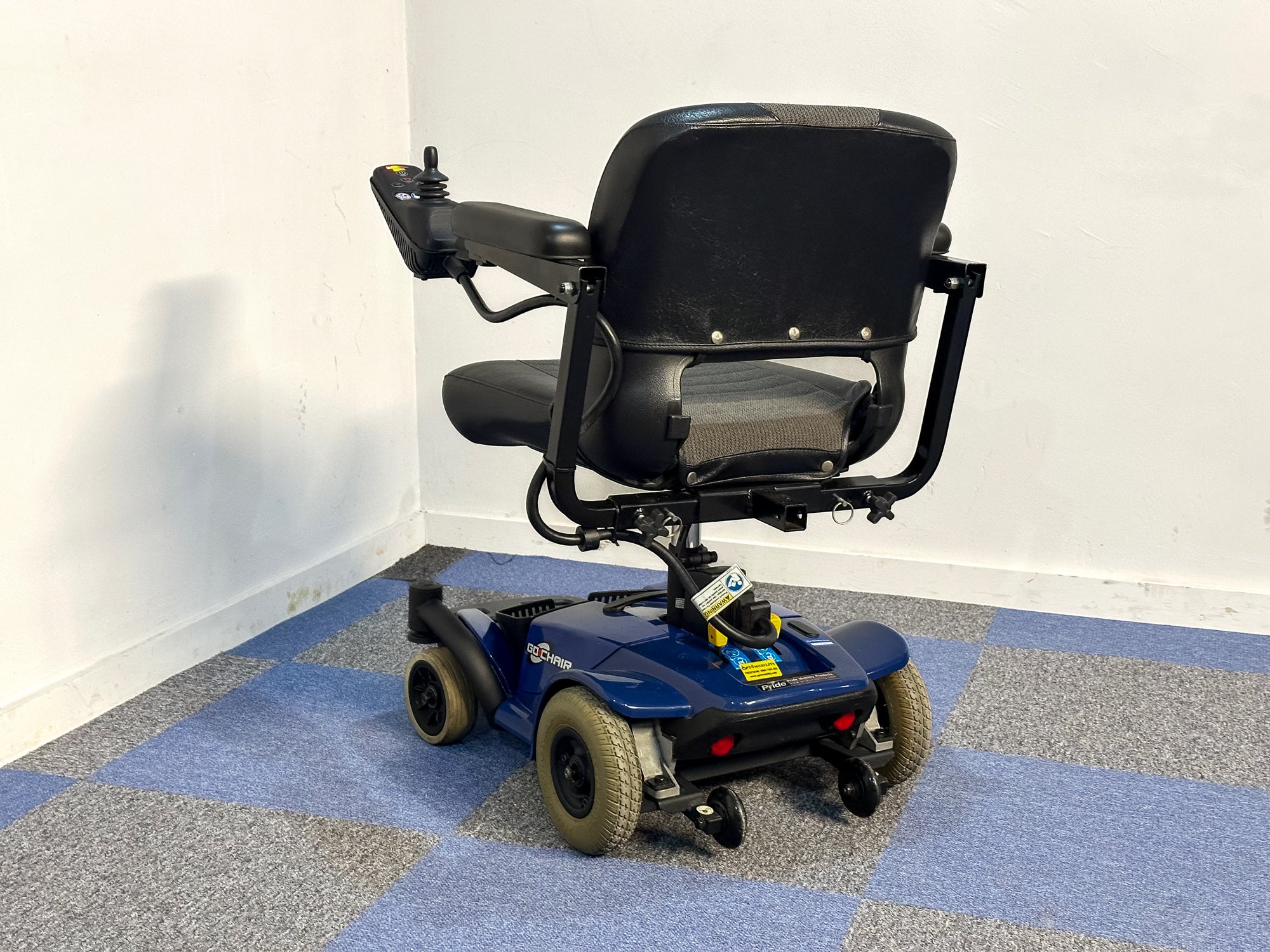 Pride Go Chair 4mph Indoor Powerchair Electric Wheelchair Blue 18inch seat