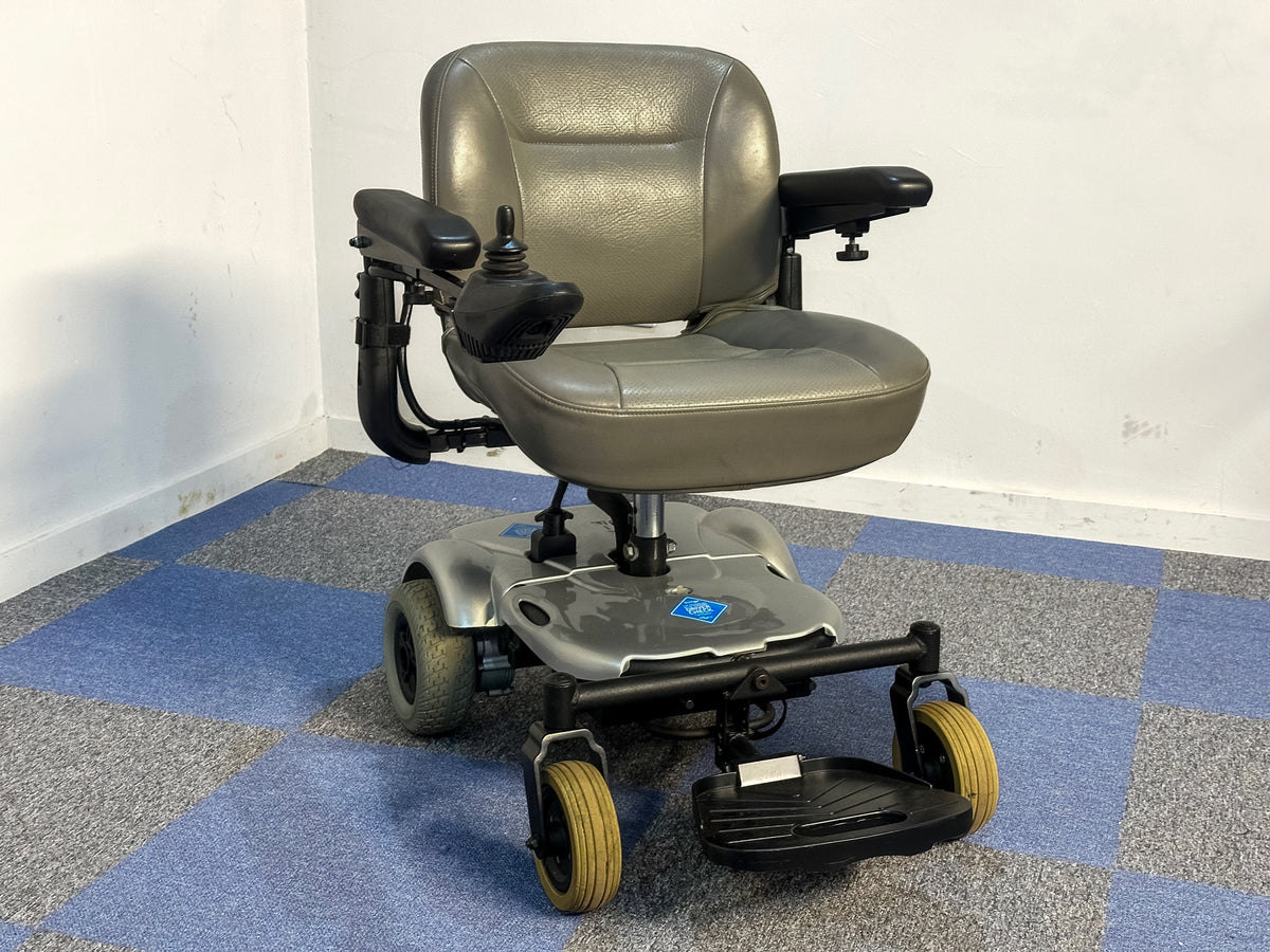Rascal P321 Indoor Electric Wheelchair Powerchair Small Compact Silver Main image