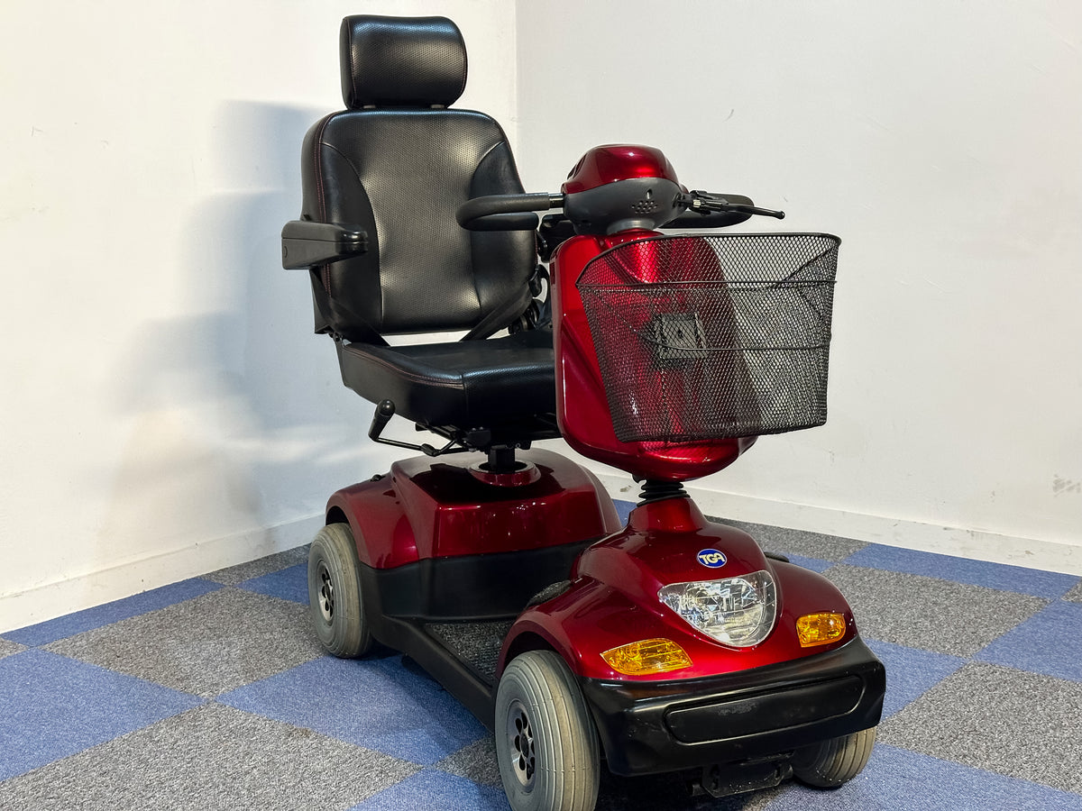 TGA Sonet 6mph Midsize Classic Mobility Scooter Red Comfy Main image