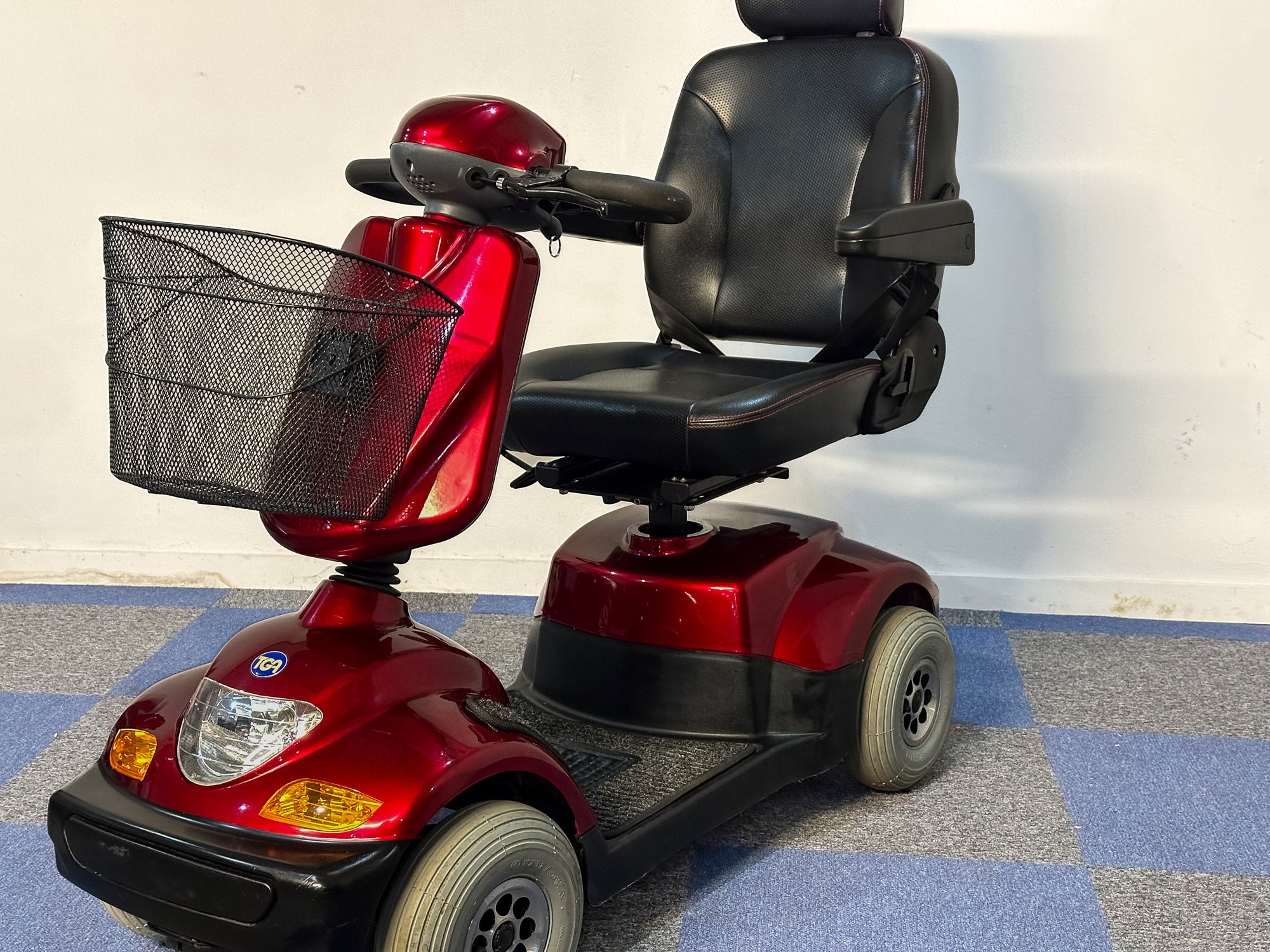 TGA Sonet 6mph Midsize Classic Mobility Scooter Red Comfy