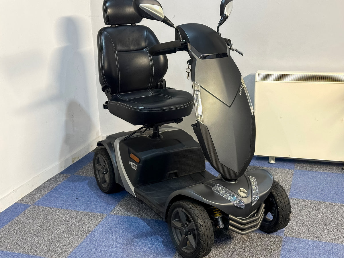 Rascal Vecta Sport Electric Mobility Scooter 8mph Suspension Max Grip All-Terrain Road Legal Grey Main image