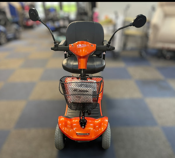 Used Kymco Mini LS Mobility Scooter Orange – Lightweight Boot Scooter 4mph