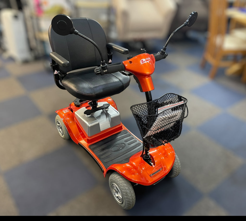 Used Kymco Mini LS Mobility Scooter Orange – Lightweight Boot Scooter 4mph
