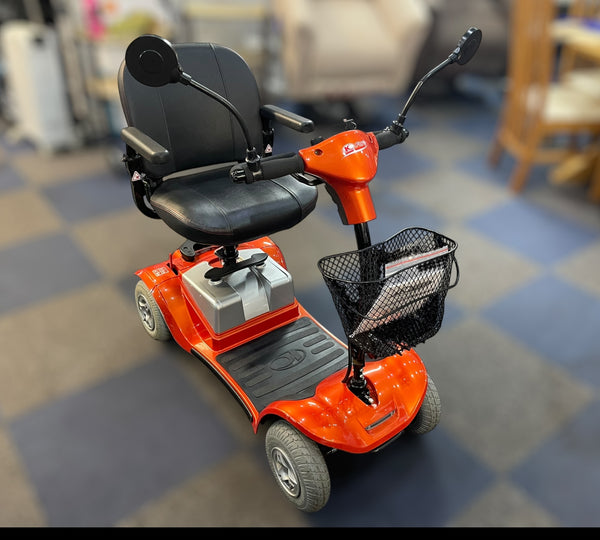 Used Kymco Mini LS Mobility Scooter Orange – Lightweight Boot Scooter 4mph