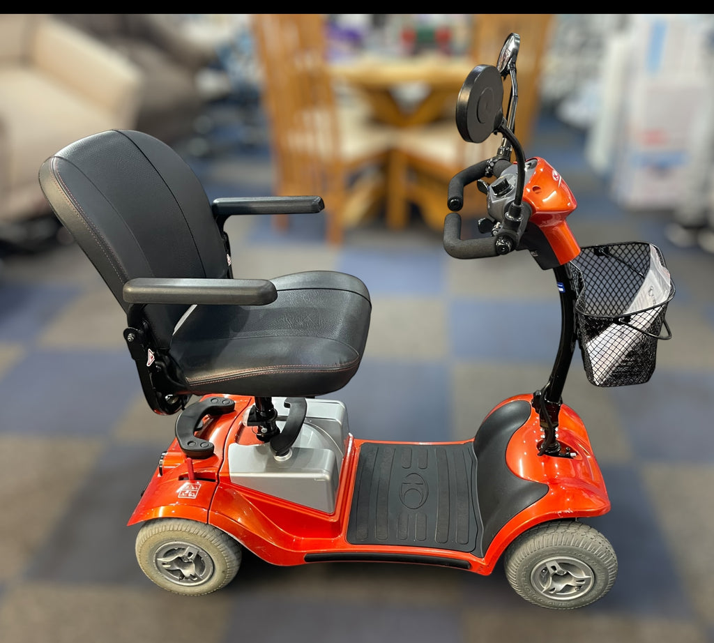 Used Kymco Mini LS Mobility Scooter Orange – Lightweight Boot Scooter 4mph