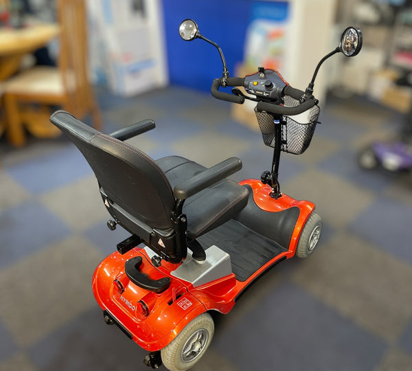 Used Kymco Mini LS Mobility Scooter Orange – Lightweight Boot Scooter 4mph