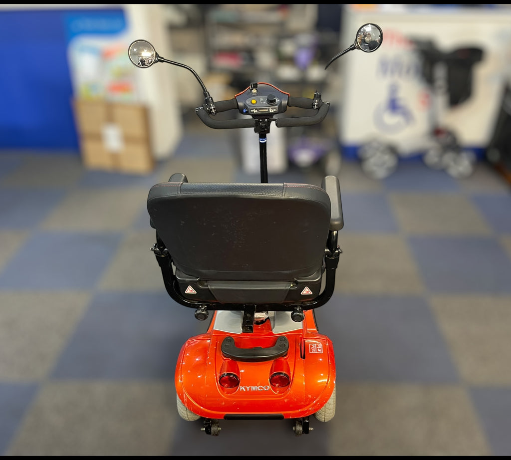 Used Kymco Mini LS Mobility Scooter Orange – Lightweight Boot Scooter 4mph