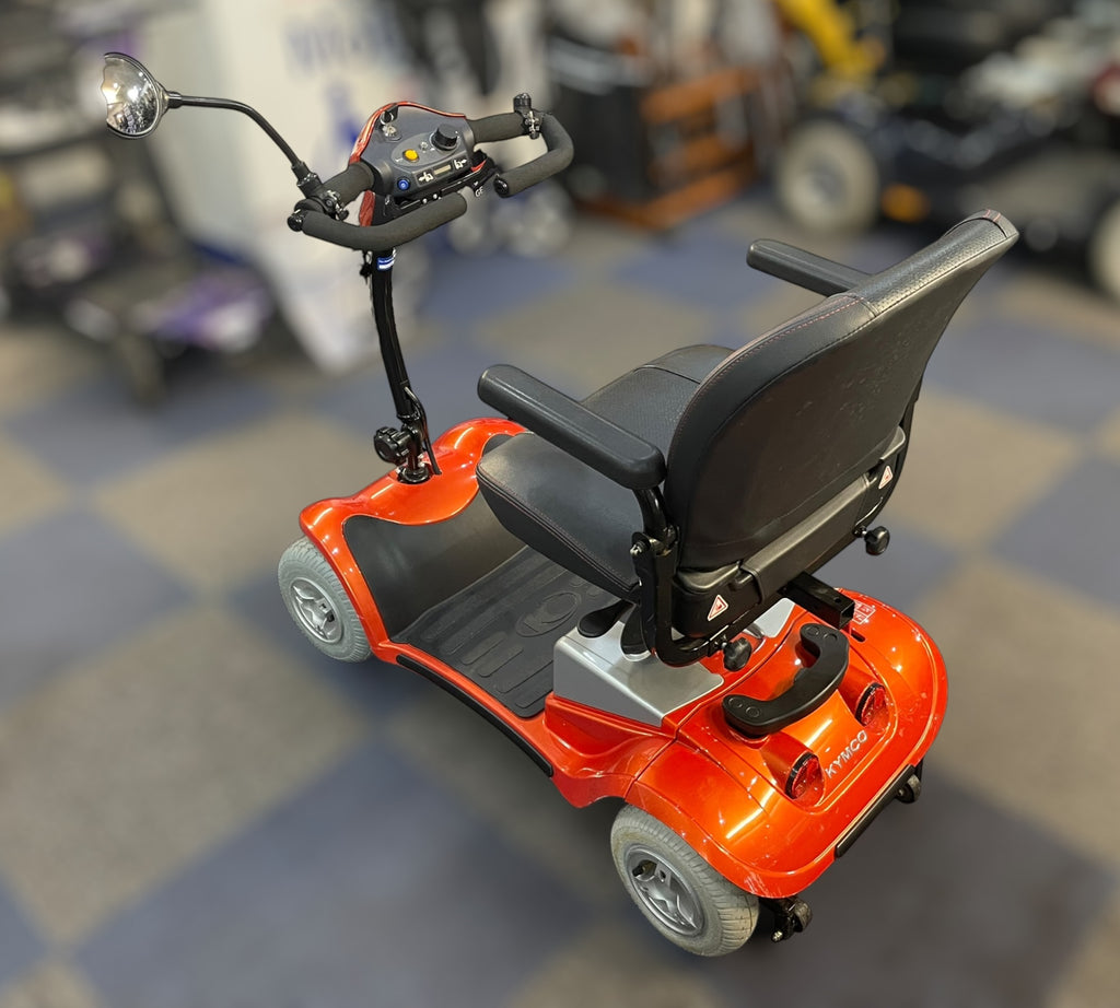 Used Kymco Mini LS Mobility Scooter Orange – Lightweight Boot Scooter 4mph